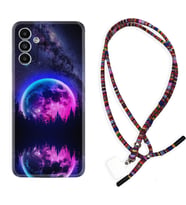 Samsung A23 A31 A32 A50 A51 A52 A53 A70 Kılıf Boyun Asklı Rasta Silikon Star Planet 1652