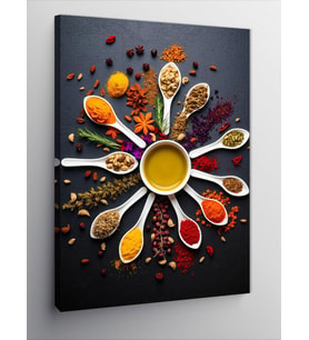 Kanvas Tablo Baharat Çemberi