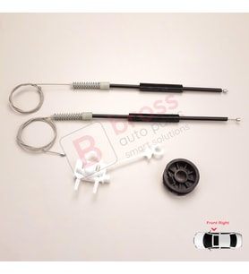 Fiat Doblo MK1 MPV Van 119 223 2001-2010 51718403 İçin Ön Sağ Kapı Cam Kriko Tamir Seti