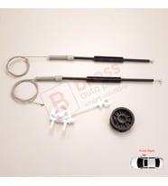 Fiat Doblo MK1 MPV Van 119 223 2001-2010 51718403 İçin Ön Sağ Kapı Cam Kriko Tamir Seti