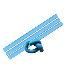 Hair Clips 4'Lü Sosis Bigudi - Mavi