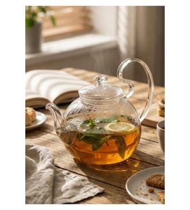 Mitr Borosilikat Cam Demlik - 1 Litre