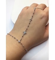 Kadın Yıldız Model Taşlı Çelik Şahmeran