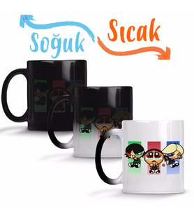 Powerpuff Girls 06 Sihirli Kupa Bardak Porselen