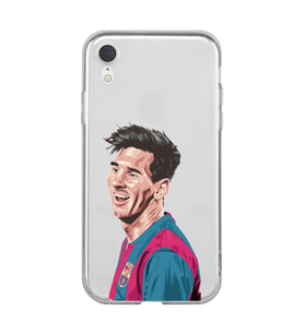 Iphone XR Uyumlu Lionel Messi Tasarımlı Şeffaf Telefon Kılıfı