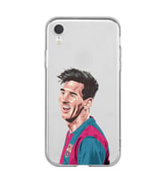 Iphone XR Uyumlu Lionel Messi Tasarımlı Şeffaf Telefon Kılıfı