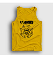 Presmono Unisex Sarı Logo Ramones Atlet 169889tt (Sarı)