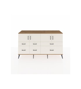 Kronos Konsol 4 Raflı 6 Çekmeceli 4 Kapaklı 176x59x99 Çam-Aytaşı