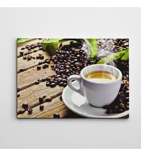 Fincan ve Kahveler Kanvas Tablo