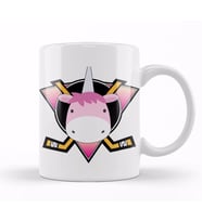 Unicorn Mighty Ducks Logo Mix Kupa Bardak Porselen