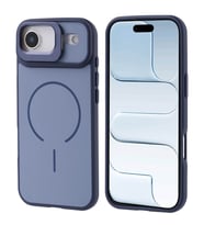 iPhone 17 Air Kılıf M-safe Şarj Özellikli Kamera Standlı Notron Kılıf (Lacivert)