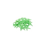 Tahtakale Toptancı Polyester Deniz Yıldızı Minik Boy  0.5 CM- 1.5 CM (100 Adet)  Yeşil