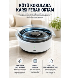 Küllük Duman Giderici Temizlenebilir Elektronik Pilli