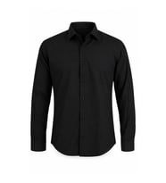 Trender Sicilya Saten Slimfit Uzun Kol Siyah Erkek Gömlek 27KR80000004