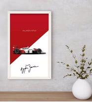 BK Gift Formula 1 Tasarımlı Dekoratif Ahşap Beyaz Çerçeveli Tablo-13