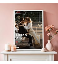 Stüdyo 14 Kişiye Özel Lovflix Flim Tablo Çerçeveli Poster Tablo Sevgiliye Özel Romantik Hediye Yıl Dönümü Hediyesi