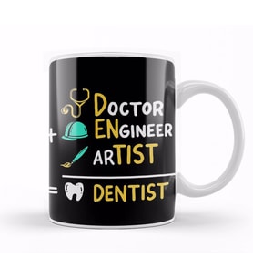 Doctor Engineer Artist Dentist 0128 Kupa Bardak Porselen