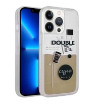 Apple iPhone 12 Pro Max Kılıf Desenli Sıvılı Drink Silikon Kapak