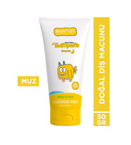 Babyton Doğal Muz Diş Macunu Florürsüz 50 gr (Standart)