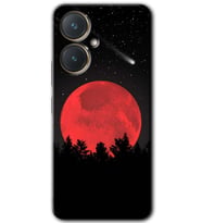 Vivo Y27 Kılıf HD Desen Baskılı Kılıf - Kanlı Ay