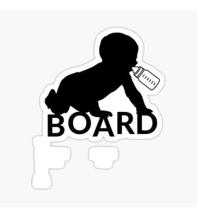 Baby On Board Arabada bebek var Oto Sticker Etiket 19CM md18