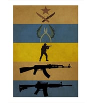 Cs Go Hediyelik Ahşap Tablo