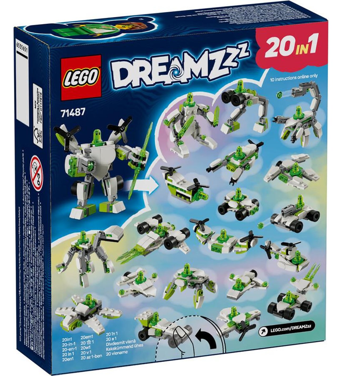 LEGO Dreamzzz 71487 Z-Blob's Robot and Vehicle Adventures
