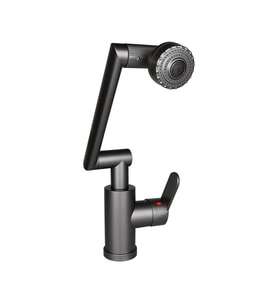 GRİ - 1080 DERECE DÖNEBİLEN ÇOK FONKSİYONLU MUSLUK BATARYA KTX-3308