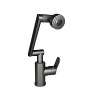 GRİ - 1080 DERECE DÖNEBİLEN ÇOK FONKSİYONLU MUSLUK BATARYA KTX-3308