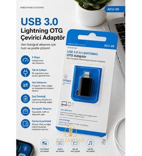Kalemhane ACL ACU-05 USB 3.0 Lightning OTG Çevirici Adaptör