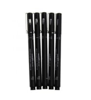 Uni-Ball Çizim Kalemi Akrilik Uçlu Fine Line Pin 5 Lİ Siyah PIN-200/5P