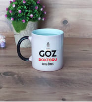 Göz Doktoru Kupa Bardak Sihirli Tıp Bayramı Hediyesi