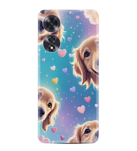 Oppo A60 Kılıf Boutique Baskılı Resimli Kalp ve Köpek Pcode -034