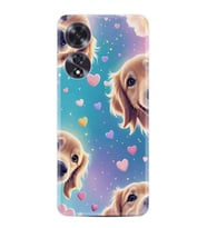 Oppo A60 Kılıf Boutique Baskılı Resimli Kalp ve Köpek Pcode -034