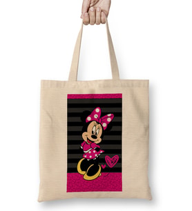 Minnie Mouse 01 Bez Çanta Uzun Saplı