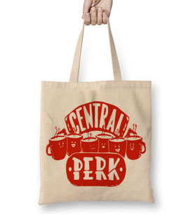 Central Perk Friends Bez Çanta Uzun Saplı