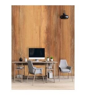 Dreamwall Düz Ahşap Desenli Isı Ve Ses Yalıtımlı Sağlıklı Tekstil Duvar Kağıdı (Kahverengi)