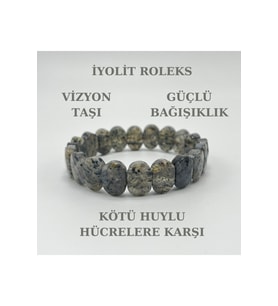 İyolit Doğal Taş Roleks Bileklik
