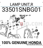 Honda Civic Arka Stop Sedan Sağ 2006-2008 (Oem No:  33501Snbg01)