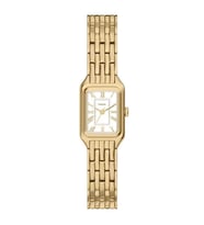 FOSSIL FES5467 ALTIN KAPLAMA DİKDÖRTGEN KADIN KOL SAATİ