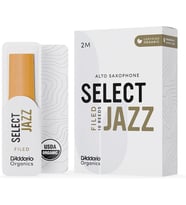 D'Addario ORSF10ASX2M Organic Select Jazz Filed Alto Saksafon Kamışı No: 2 Medium (Profesyonel/Caz) - 10'lu Paket Kimyasalsız Organik Tarım Sertifikalı ve Orta Sertlikte Doğal Ses