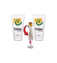 Cialisx Cream 50 ml Erkek Bakım Kremi ve Erosel Masaj Yağı Seti x2