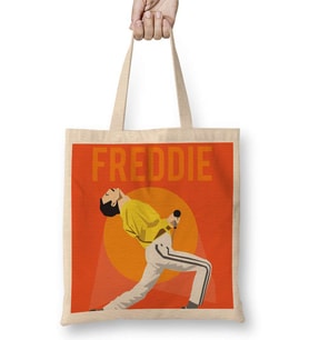 Queen Freddie Mercury 013 Bez Çanta Uzun Saplı