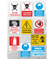 İş Güvenliği Levhaları Seti