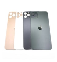 Uyumlu İphone 11 Pro Arka Kapak Lazer Kesim ( Pil Kapağı )  Cam -- Green