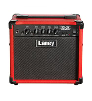Laney LX15B-RED Bas Gitar Amfisi Kırmızı Renk, 15W Güç, 2x5 İnç Hoparlör, 3 Bant EQ, Modern Tasarım