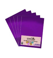 Mor 35x50 Metalik Aynalı Fon Kartonu 5 Adet 1 Paket Artlantis Aynalı Metalik Fon Kartonu