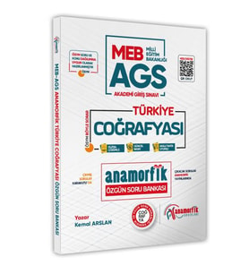 MEB-AGS Anamorfik Coğrafya Güncel Soru Bankası Yeni Müfredat Dijital Çözümlü (Yazar Kemal Aslan)