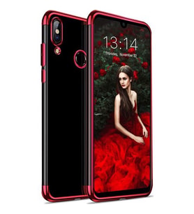 Zore Redmi Note 7 ile Uyumlu Glitter Silikon Kılıf Kırmızı