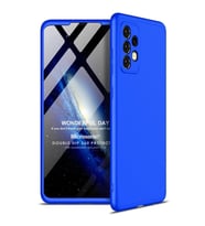 Microsonic Samsung Galaxy A52s Kılıf Double Dip 360 Protective Mavi